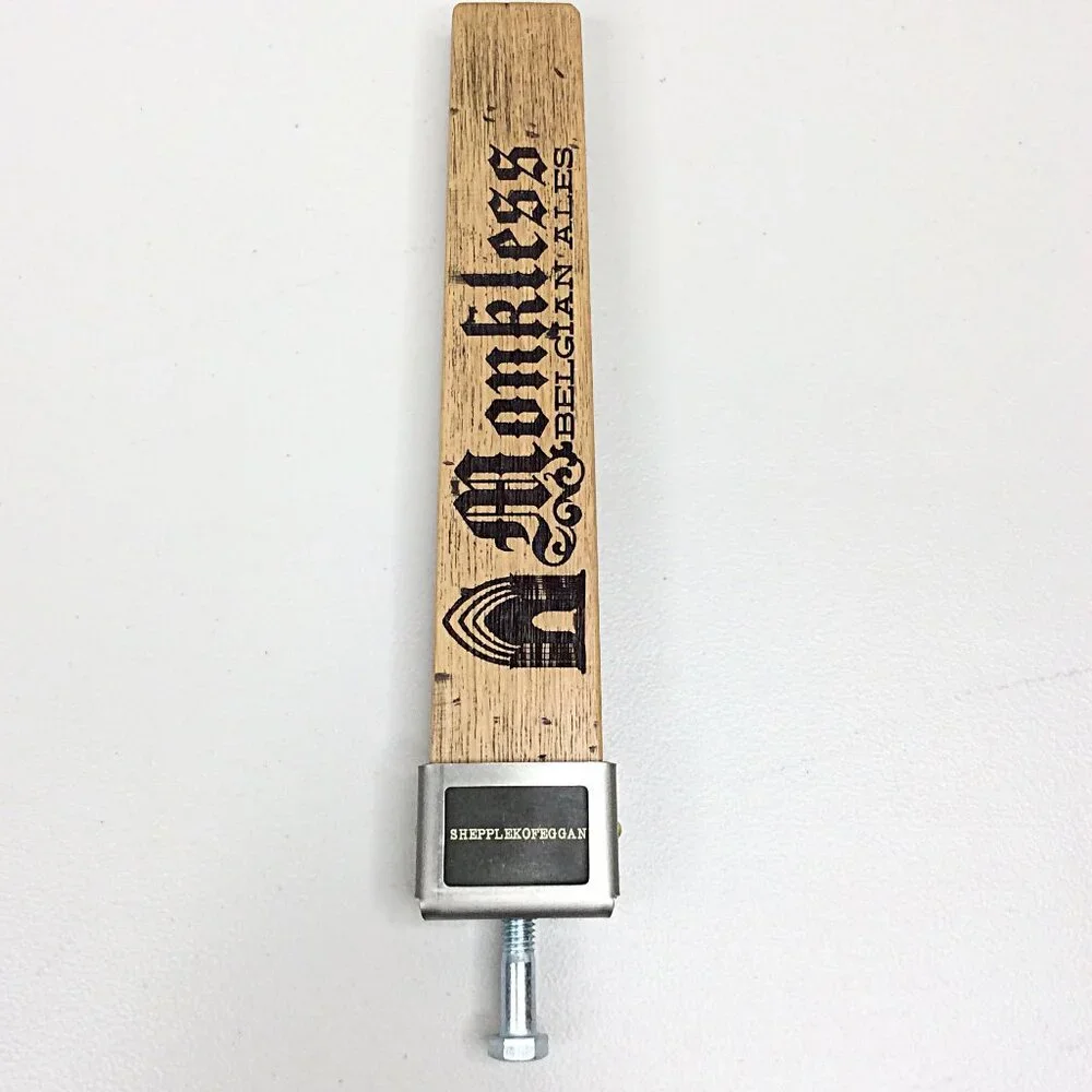 Monkless‎ Belgian Ales Brewing Craft Beer Tap Handle Shepplekofeggan Bend Oregon